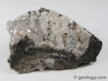 Dolomite crystals. Image courtesy of geology.com